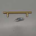 10 Pack 5"(128mm) Gold Cabinet Pulls Knurled Kitchen Cabinet Handles Gold Drawer Pulls Cupboard Hardware for Cabinets CK0088