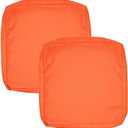SK Studio Patio Cushion Covers Replacement, 2 Pack Waterproof Outdoor Furniture Seat Cushion Slipcover with Zipper for Garden and Backyard, Orange