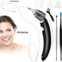 Ear Vacuum Wax Remover, Ear Wax Removal Vacuum 5 Levels Strong Suction Electric Ear Cleaner Ear Wax Remover, USB Charge Earwax Removal Kit Reusable Ear Suction Vacuum Tool for Adults Kids