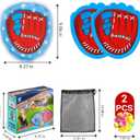 LED Toss and Catch Ball Set, Toddler Baseball Glove, Camping Beach Pool Toys For Kids, Outside Backyard Family Games, Sports & Outdoor Play Toys for 3 4-8 8-12 Year Old Boys Girls Birthday Gifts