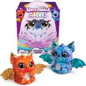 Hatchimals Alive, Mystery Hatch Draggle, Surprise Interactive Toy & Egg with Mist, Lights & Sounds, Kids Toys for Girls & Boys (Multicolor)