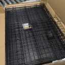 Amazon Basics Portable Metal Wire Dog Crate with Removable Tray, Single Door with Divider Panel, Foldable, Collapsible, Easy to Assemble & Clean, 36" x 23" x 25", Black