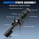 Front Spring Strut & Sway Bar Links for Buick Verano 2.4L L4 2012 2013 2014 2015 2016 2017, Coil Struts Shock Absorber Replace for 172664, 172663, K750519 (4pc)