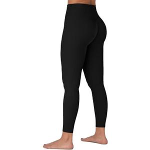 Sunzel Sunzfly Invisible Butt Scrunch Workout Leggings for Women, Butt Lifting High Waisted Gym Yoga Pants with Tummy Control (X-Large, Black)