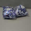 2 x 33FT Christmas Garland, Blue and Silver Tinsel Garland Shiny Hanging Garland for Home Tree Door Mantle Indoor Outdoor Holiday Xmas Party Decor