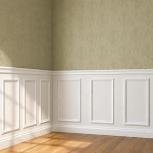 COUKIU Pre-Cut 3 Set Peel and Stick Wall Molding Trim Kit, 12" x24" Premade Wainscoting Panels, Self Adhesive Moulding Panel for Interior Walls Picture Frame