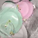 Fasmov 3 Pack 3 Tier Plastic Cupcake Stand, Dessert Plates Cake Fruit Candy Display Tower Reusable Pastry Platter for Wedding Birthday Baby Shower Tea Party Decorations - White Pink Green