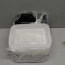 Dealusy 50 Pack (100-Piece) 24 oz Meal Prep Containers Reusable with Lids, Sturdy Leakproof & Food Safe, Microwave, Freezer, Dishwasher Safe Prep Containers, To Go Take Out Plastic Food Storage