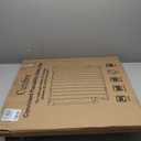 Cumbor 29.243" Baby Gate for Stairs, Wall-Mounted (Drill Required), Expandable No Bottom Bar Dog Gate, Auto Close Extra Wide Walk Thru, Pet & Toddler Proof Gate, Top & Bottom of Stairways(Black)