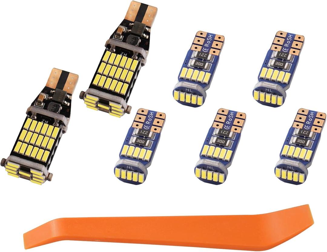 Interior LED Lights for 2022-2025 2026 Subaru BRZ/Toyota GR86 LED Lamp Bulbs White Package for Accessories 6500K Super Bright Map, Dome, Trunk Light (7pcs Bulbs Kit) Replacement