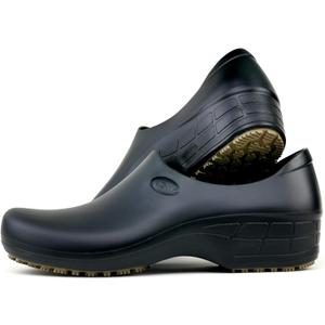 Sticky Nursing Shoes Women - Chefs - Kitchen - Nurses - Clogs for Work - Waterproof Non Slip (9, Black)