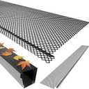 144FT Lock-in Gutter Guard, 6 Inch, Fits 4/5/6 Inch K Style Steel Snap-in Leaf Gutter Guards Micro Mesh Gutter Screens Rain Gutter, for Leaf Filter (48pcs)