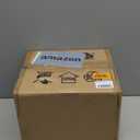 SLAWA Outdoor Pendant Lights for Porch, Vintage Exterior Hanging Lantern with Spherical Glass Lampshade, Bronze Aluminum Fixture for Gazebo, Entry, Yard (Small-7" x 13")