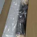 Litter Box Step, Litter Box Ramp/Catcher with Wooden Base, Anti-Tracking & Easy to Clean, Ideal for Small & Elderly Cats (Grey) (Light Gray)