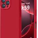 LOVE 3000 Designed for iPhone 16 Pro Max Case, Premium Silicone with [Soft Anti-Scratch Microfiber Lining] Shockproof Protective Phone Case for Men Women Girls 6.9", Red