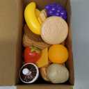 JOYIN 50 Piece Set of Kitchen Toys, Dinnerware, Dummy Fruits, Vegetables, Plastic Accessories for Children Educational Learning Toy, Role Play Gift, Easter Basket Stuffers