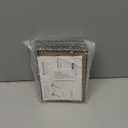 upsimples 5x7 Picture Frame Set of 3, Made of High Definition Glass for 5 x 7 Black Frames, Wall and Tabletop Display Thin Border Photo Frame for Home Dcor