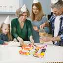 60 Set Cardboard Number for Charcuterie 10.2'' Fillable Tray Charcuterie Paper Box for 60th Birthday Anniversary Party Decorations Chocolate Candy Cupcake Container