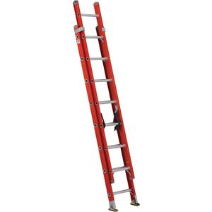 Louisville Ladder 16-foot Fiberglass Extension Ladder, 300-Pound Load Capacity, Type IA, FE3216