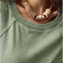 Milumia Women Crew Neck Short Sleeve Loose Fit T-Shirts Summer Solid Casual Tee Tops (M)