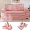MAXYOYO Convertible Sofa Bed, Pull-Out Loveseat Couch Bed for Small Space