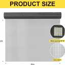 Fiberglass Window Screen Roll, High Visibility and Durable, Protection Install and Repair Door and Window Screens (Gray, 36in*100ft)