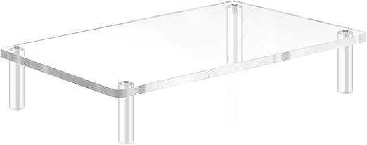 Yestbut Acrylic Monitor Stand Platform Save Space 13x8 Yestbut Acrylic Monitor Stand Platform Save Space 13x8