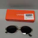 livho 2025 Trendy Oval Sunglasses - Stylish Polarized Shades for Everyday - Retro Metal Frames