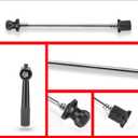 OUKENS Aluminum Alloy Road Bike Anti Theft Quick Release Secure Lock Skewers Set Cycling Wheels Locking (Black)