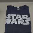 STAR WARS mens Simplest Logo Graphic Long Sleeve TeeShirt (X-Large, Navy Htr)