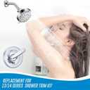 Replacement for Delta Classic 13 Series Single-Function Trim Kit, T13010 Shower Handle, Fit Delta Shower Valve R10000 Series, Chrome (Cartridge Included)