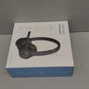 TECKNET Wireless Headset, Bluetooth Headset with Noise Cancelling Microphone - Rechargeable Bluetooth V5.2 Headphones, 50H Playtime & Mic Mute, On Ear Headphones for Trucker/Remote Work/Call Center (Deep Black)