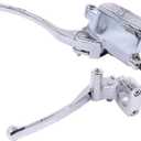 ApplianPar Motorcycle 1 Inch Handlebar Hydraulic Brake Clutch Master Cylinder Lever Handle Bars Reservoir for NV600 VT600 Shadow