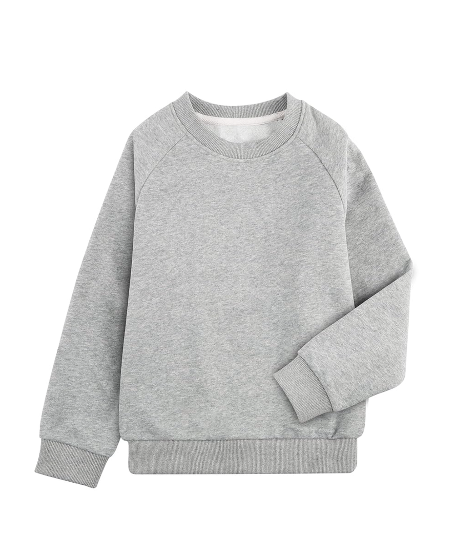 Boys Crewneck Sweatshirt Youth Fleece Sweatshirts Long Sleeve Basic Pullover Soft Warm Thin Fleece for Kids, 12XL