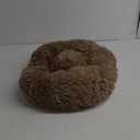 Hoewina Dog & Cat Bed for Indoor Cats, 20in Calming Donut Bed for Puppy and Kitten, Washable Round Fluffy Pet Bed for Small Medium Dogs and Cats (Camel)