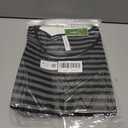 Sosolism Sleeveless Maternity Nursing Tank for Breastfeeding Clothes, Striped (Black, XL)