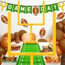 2 Pcs Football Party Decoration 19.69" x 11.81" Plastic Football Goal Centerpiece Soccer Goal Post Field Post Decoration for Game Day Soccer Theme Party Decor