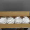 LITOPAK 200 Count Coffee Cup Lids, 3.54'' Disposable Plastic Lids for 10oz, 12oz, 16oz, and 20oz Paper Cups, White