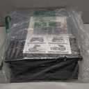 Under Bed Storage Container with Wheels, 2 Pack 10" High Deep Underbed Rolling Box Storage Bins Drawers with Lids for Bedroom, Dorms, Clothes, Shoes, Blankets, No Assemble Required, Black (10 inch Height)