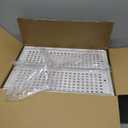 4 Pack Folding Closet Organizers Storage Box, Stackable Storage Bins, Plastic Drawer Basket Closet Storage for Wardrobe Cupboard Kitchen Bathroom Office White-4L