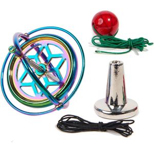 Joytech Precision Gyroscope Kill Time Metal Anti-Gravity Spinner Balance Toy Colorful JA05