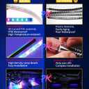 DUOFU365 Car Led Light Interior, RGB Dreamcolor Inside Light Music Sync, Under Dash Footwell Automotive Strip Light, 12V Acrylic Strip Light for Vehicle, Truck,Jeep, SUV with Car Charger(1set)