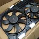 WFLNHB Radiator Cooling Dual Fan 1K0121205AD9B9 Replacement for Audi A3 Jetta CC Gtieos Beetle 1.8L 1.9L 2.0L
