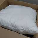 Outdoor Pillows 20 X 20 Pillow Inserts Pack of 2, Water-Resistant Decorative Premium Square Pillow Stuffer Sham Waterproof Pillow for Sofa Couch, Porch Patio Living Room Bedroom Furniture