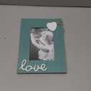 U/D Teal Picture Frame for Love 4x6,Blue Heart Photo Frame for Boyfriend and Girlfriend Gift,Couple,Family