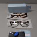 Gaoye Stylish Blue Light Glasses for Woman - Computer Glasses 99% Blue Light Blocking - Lightweight TR90 Frames - 3 pack (B2-matte Black+leopard+tortoise)