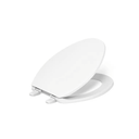 Kohler K-20110-0 Brevia Elongated Toilet Seat with Grip-Tight Bumpers, Quiet-Close Seat, Quick-Attach Hardware, White