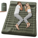 Elegear CumbreX™ Double Sleeping Pad for Camping, 5.5" Ultra-Thick Inflatable Camping Sleeping Pad 2 Person with Built-in Foot Pump, Portable Camping Sleeping Mat for Backpacking Hiking Tent, Full, grey