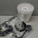 KUAUGST Wall Sconces Sets of 2, Retro Industrial Wall Lamps, Bathroom Vanity Sconces Wall Lighting with White Fabric Shade, Suitable for Bedroom Living Room Corridor Kitchen (Black1)