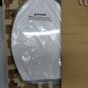 White toilet seat cover Elongated